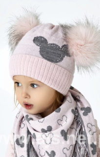 #trendy set na zimu pre dievča, čiapka + šál